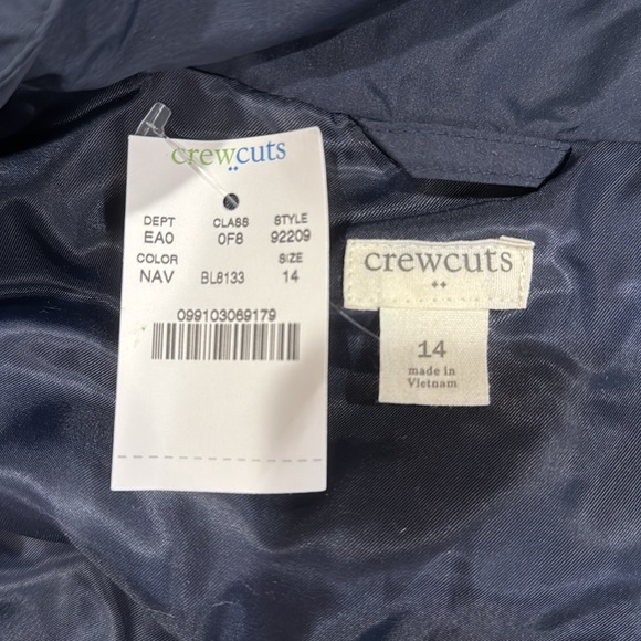 NWT J.Crew Quilted Navy Vest size 14 - Picture 2 of 8